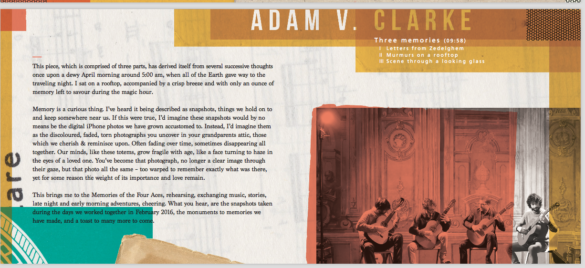 Adam Clarke Adam Vincent Clarke Composer Sound Artist Four Aces Guitar Quartet Radio Klara